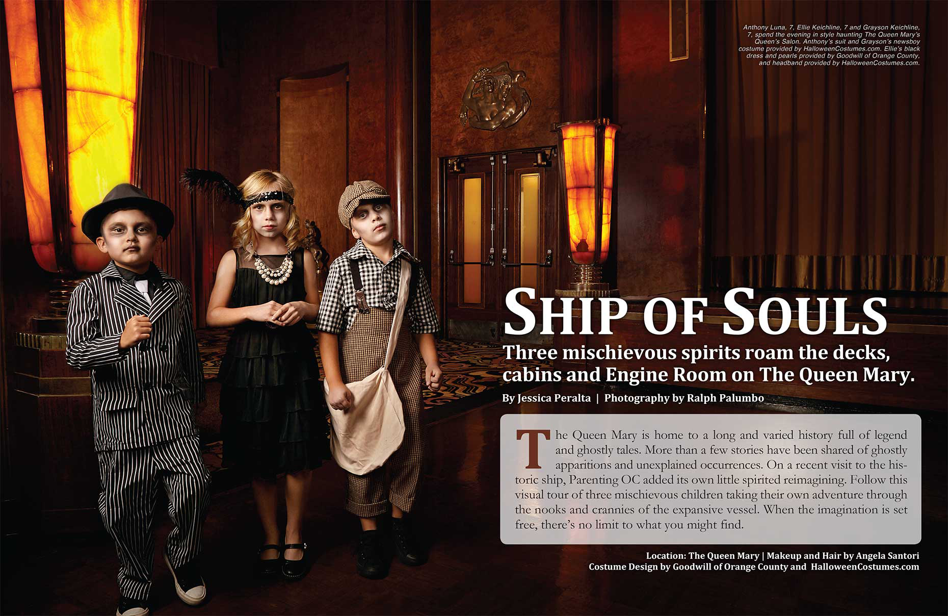 PARENTING OC | Halloween Issue - Photographed on The Queen Mary, Long Beach< CA